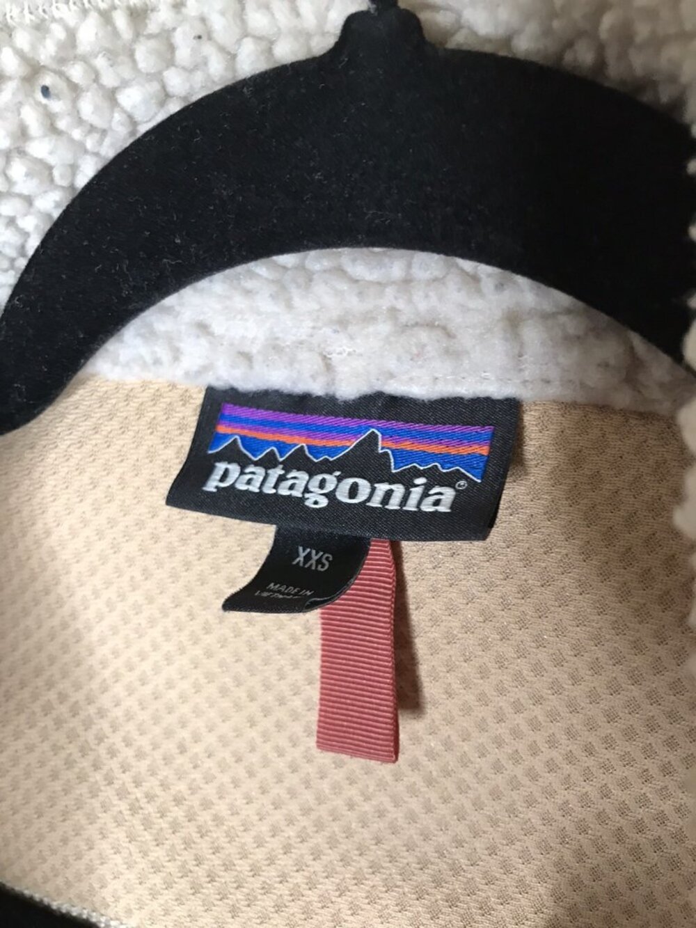 PATAGONIA Jacket Womens XXS Classic RETRO-X Oatmeal DEEP PILE FLEECE - Picture 5 of 7